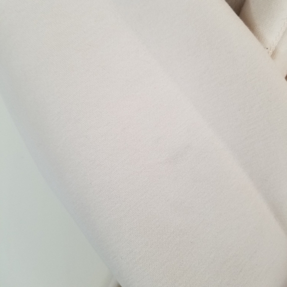 FABLETICS Lexie Hooded  Fleece Belted Ivory Tapioca Sweatshirt - Picture 7 of 12